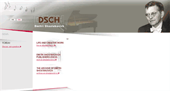 Desktop Screenshot of en.shostakovich.ru