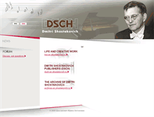 Tablet Screenshot of en.shostakovich.ru